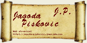 Jagoda Pisković vizit kartica